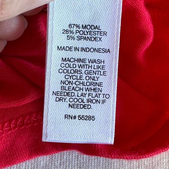 Womens Top Size Small Red Biker Indie Punk Retro Hippie Office Siren Concert Fun - Picture 7 of 7